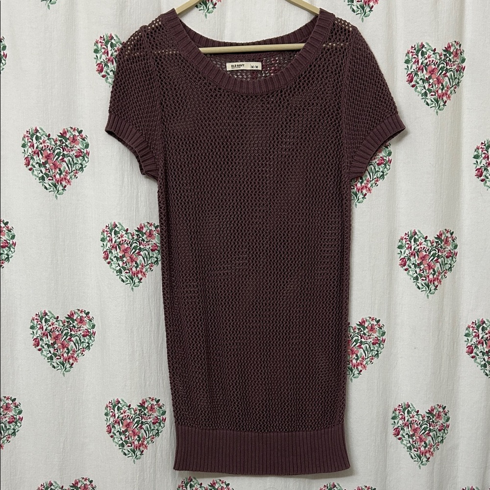 Old Navy Purple Knit Sweater
